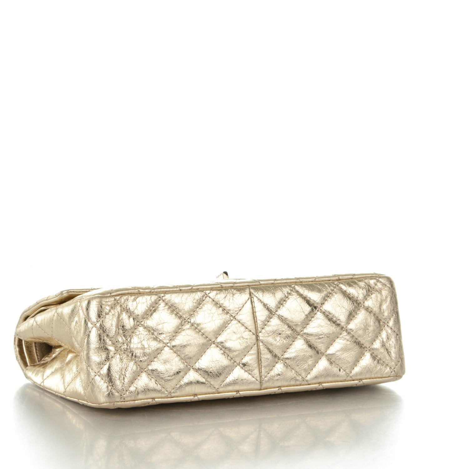 Chanel Metallic Aged Calfskin Quilted 2.55 Reissue 226 Flap Gold 4 of 9