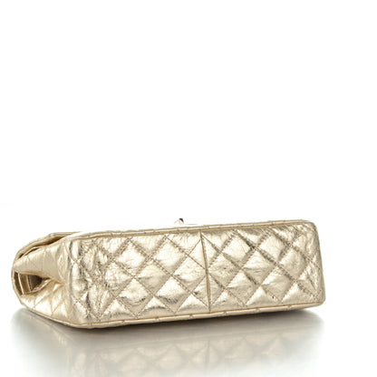 Chanel Metallic Aged Calfskin Quilted 2.55 Reissue 226 Flap Gold 4 of 9