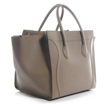 Celine Grainy Calfskin Medium Phantom Luggage Taupe 3 of 9