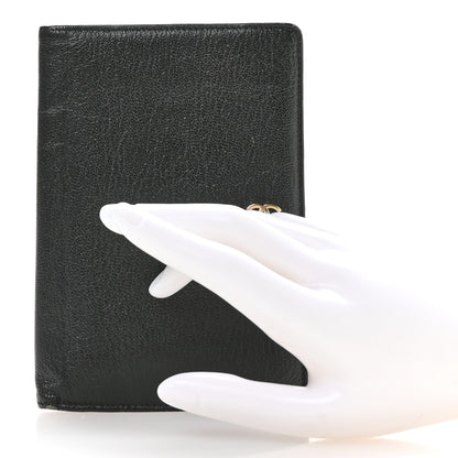 Chanel Goatskin Yen Wallet Black 2 of 8