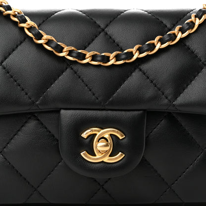 Chanel Lambskin Quilted Mini Heart Charms Flap Black 8 of 10