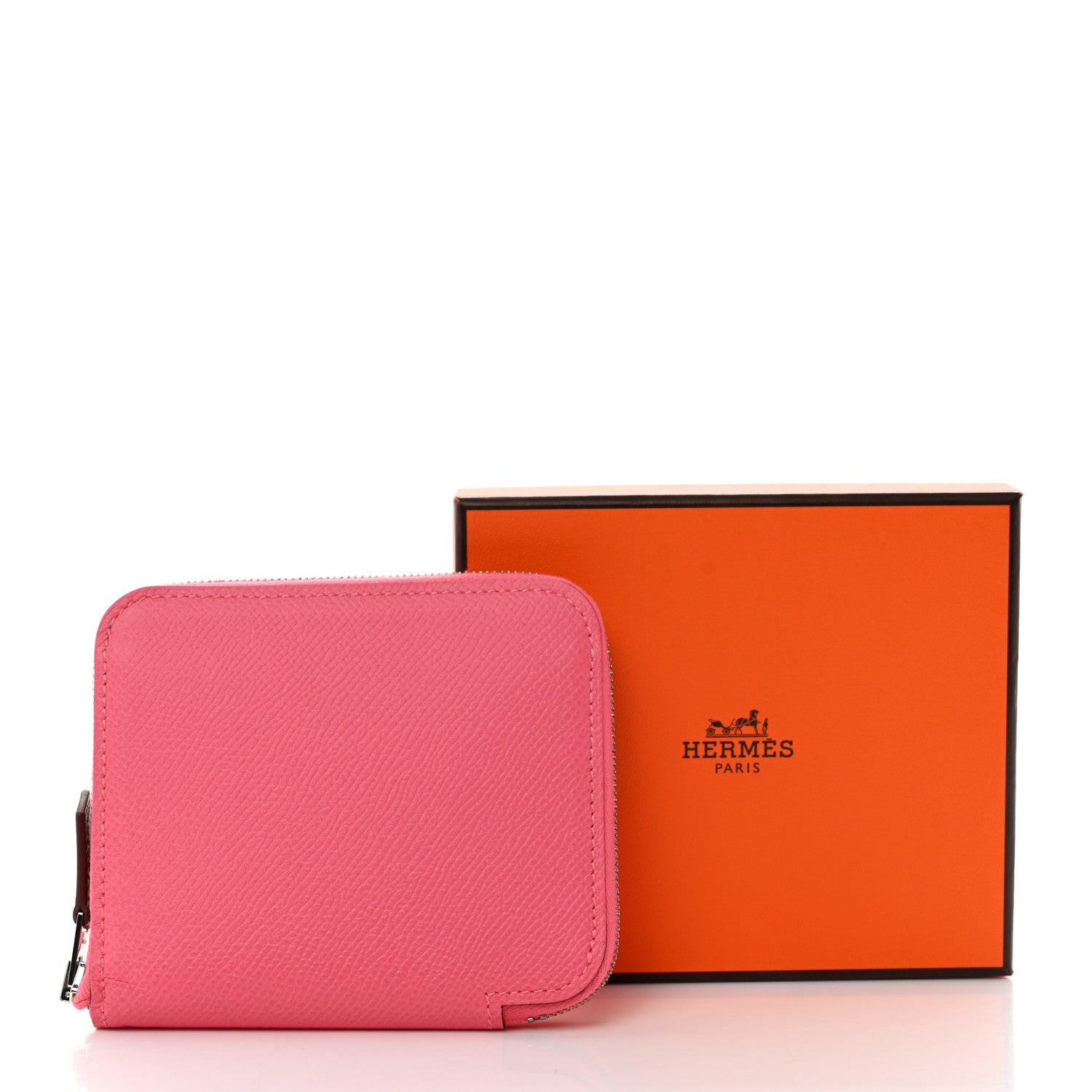 Hermes Epsom Silk'In Compact Wallet Rose Jaipur 8 of 8