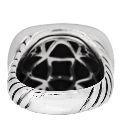 David Yurman Sterling Silver 18K Yellow Gold Lapis Lazuli Waverly Ring 57 8 4 of 5