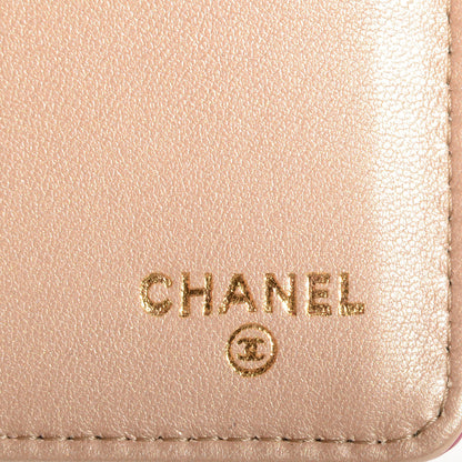 Chanel Lambskin Camellia Large Flap Wallet Fuchsia 7 of 9