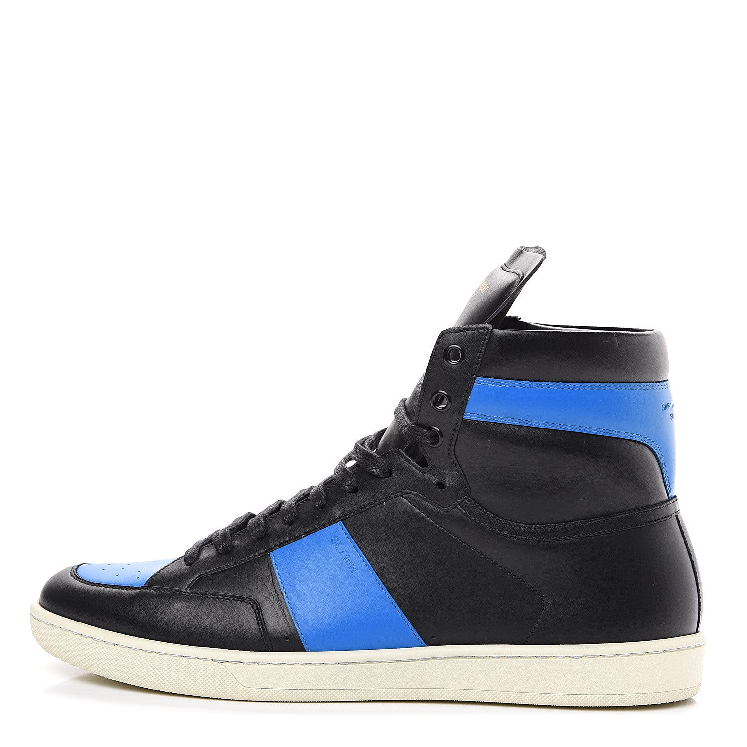 Saint Laurent Calfskin Court Classic SL/10H High Top Sneakers 43.5 Black Dauphin 1 of 9