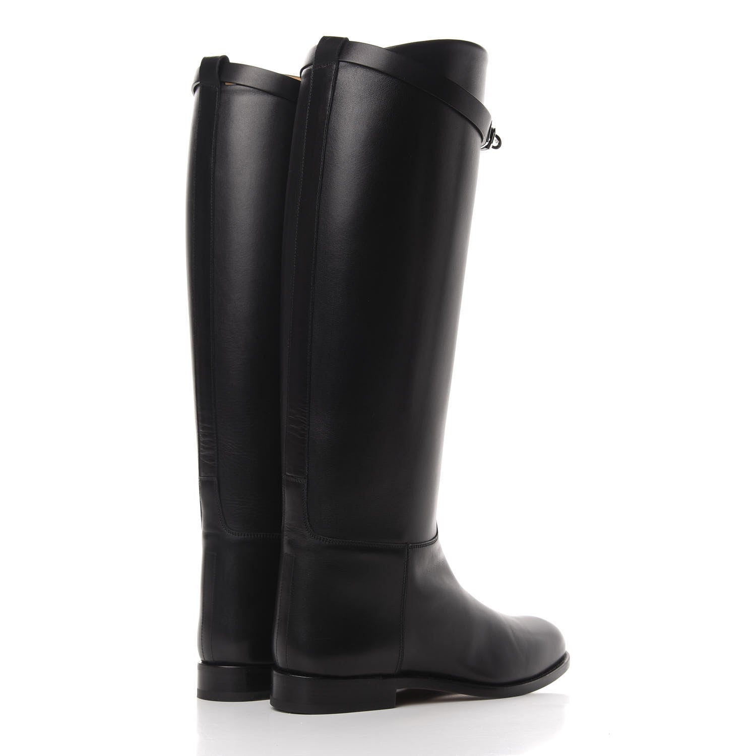 Hermes Box Kelly Jumping Boots 39 Black 4 of 8