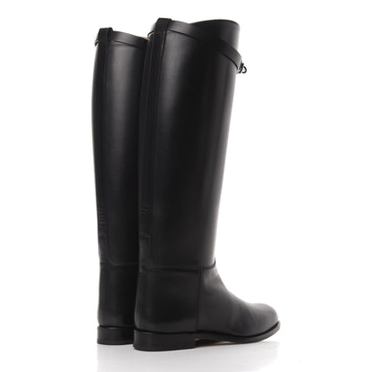 Hermes Box Kelly Jumping Boots 39 Black 4 of 8