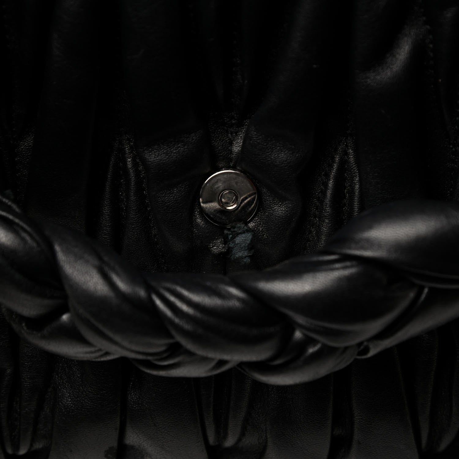 Miu Miu Nappa Matelasse Top Handle Tote Black 9 of 10