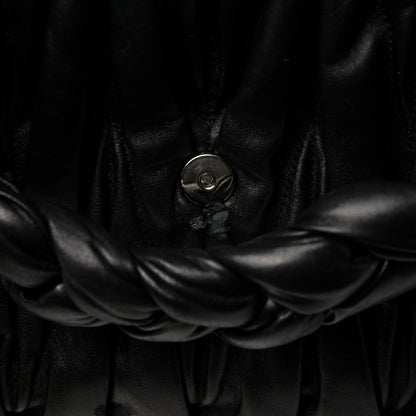 Miu Miu Nappa Matelasse Top Handle Tote Black 9 of 10