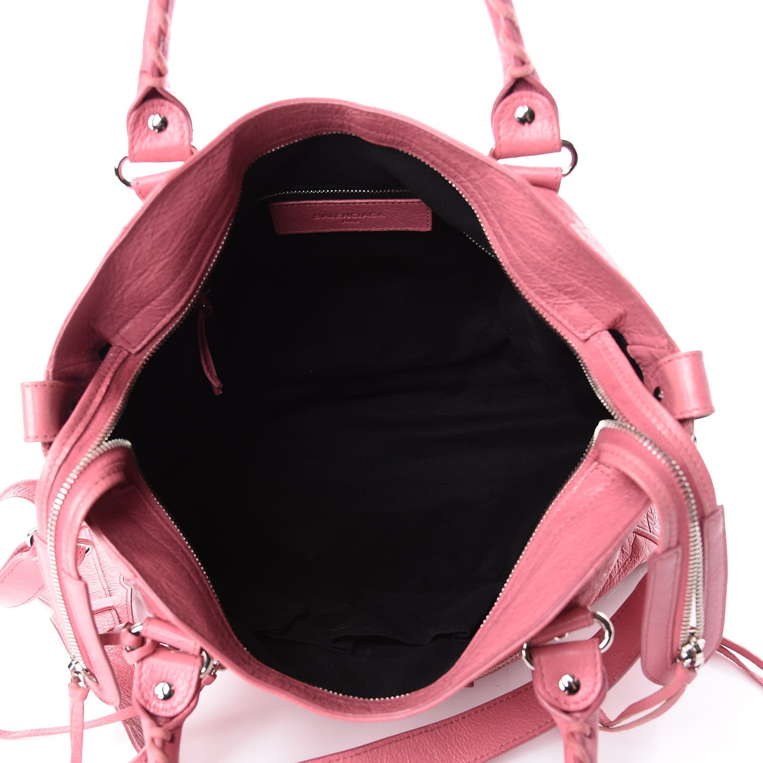 Balenciaga Agneau Classic Silver Hardware Velo Rose Hortensia 4 of 10