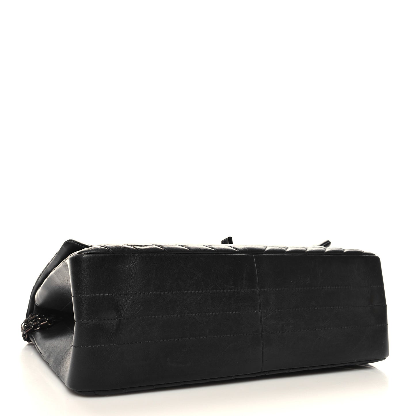 Aged Calfskin Chevron Quilted 2.55 Reissue 226 So Black
