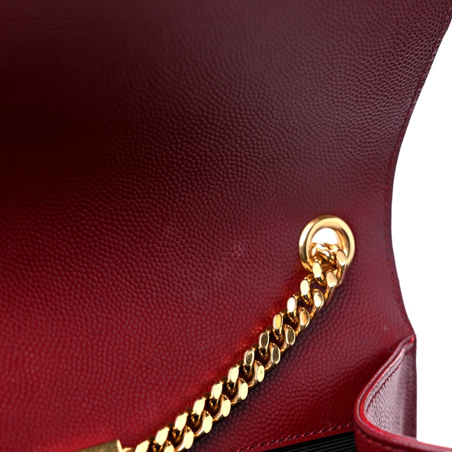 Grain De Poudre Medium Monogram Kate Satchel Dark Red