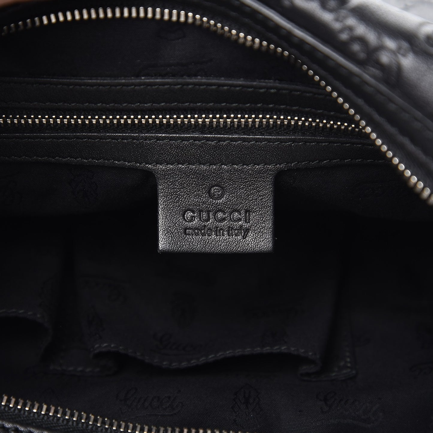 Guccissima Large GG Twins Hobo Black