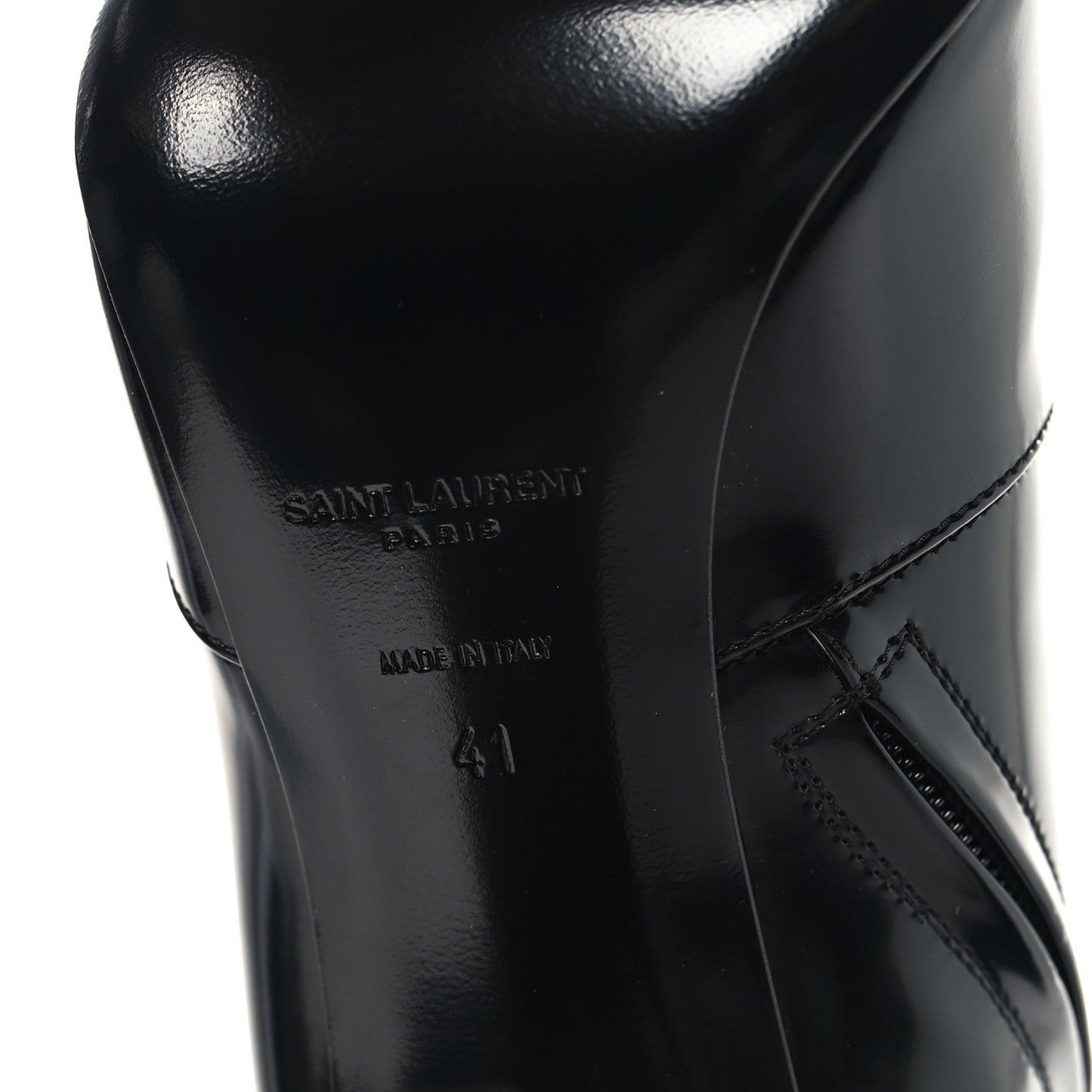 Vitello Marilyn Auteuil 105 Knee High Zip Boots 41 Black