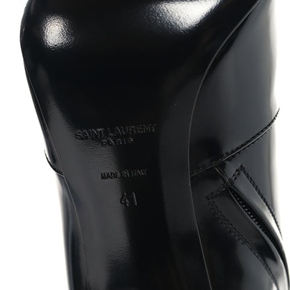 Saint Laurent Vitello Marilyn Auteuil 105 Knee High Zip Boots 41 Black 6 of 7