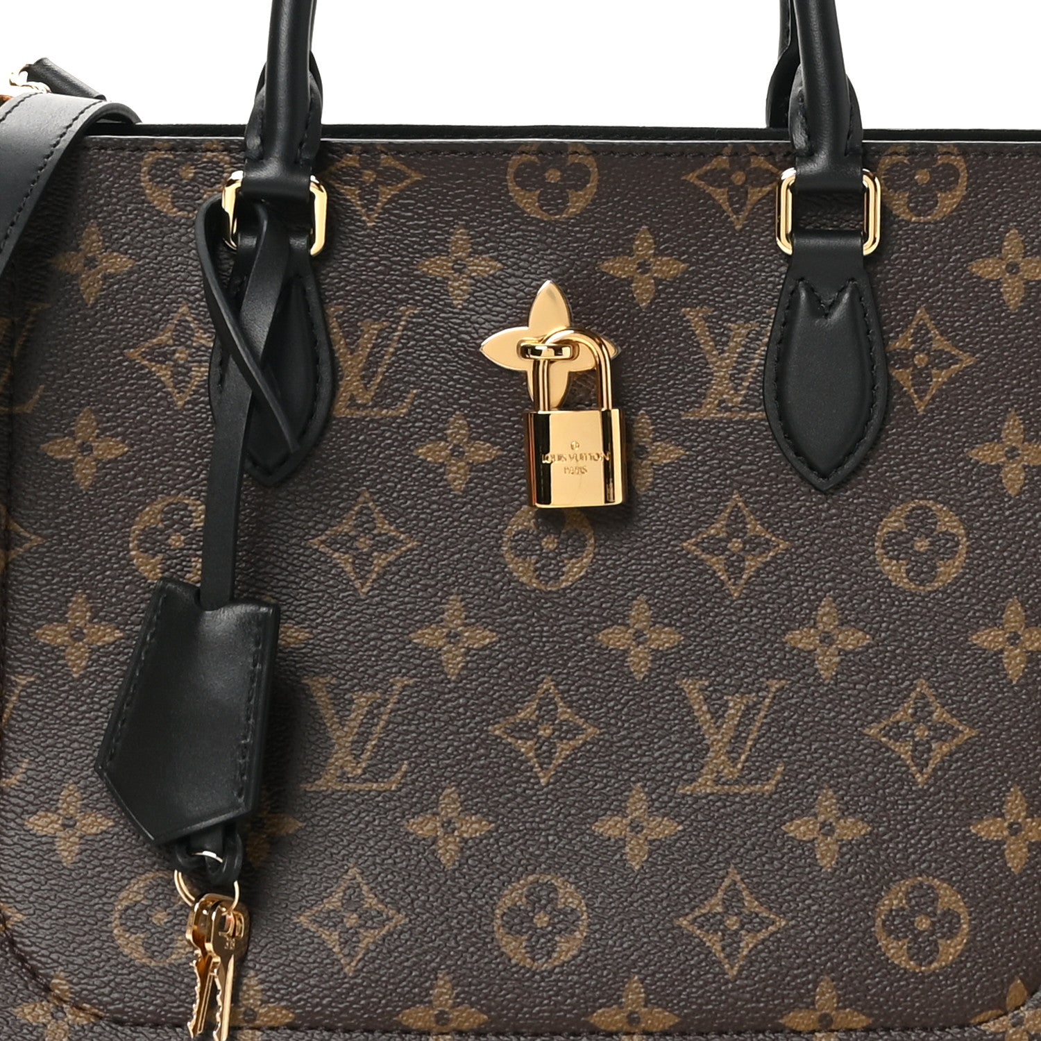 Louis Vuitton Monogram Flower Tote Black 8 of 10