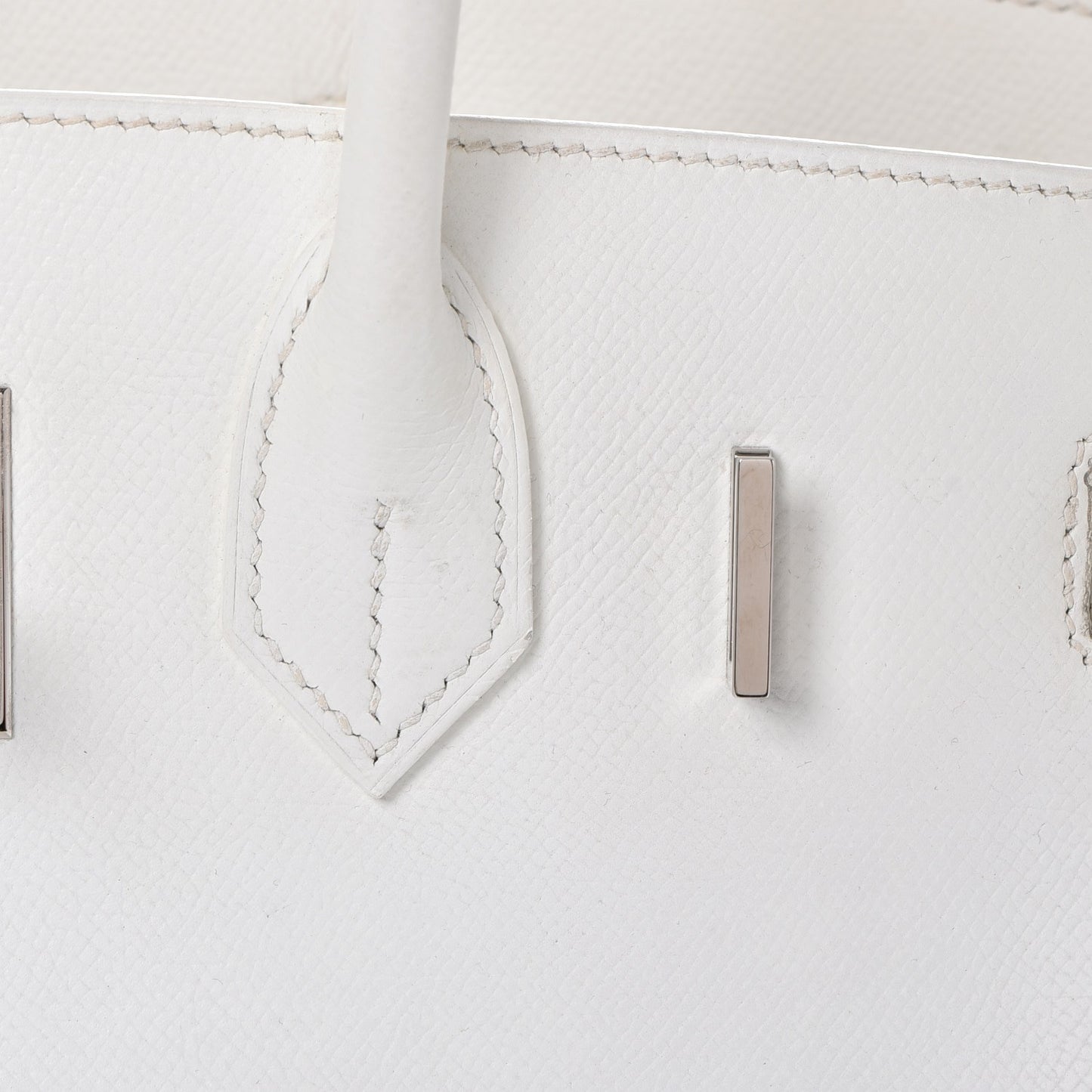 Epsom Birkin 30 White