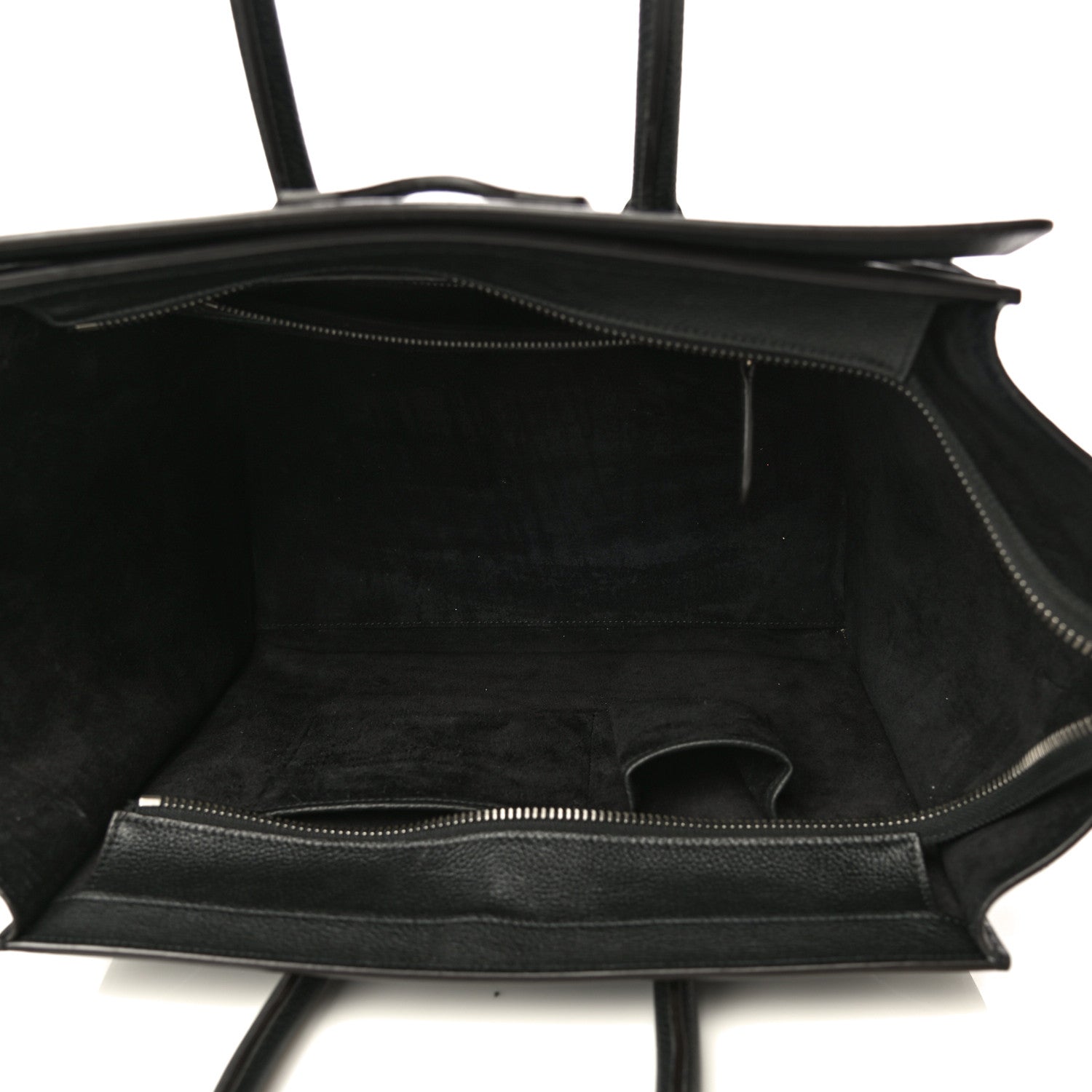 Celine Drummed Calfskin Mini Luggage Black 5 of 14