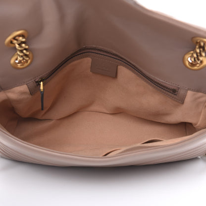 Gucci Calfskin Matelasse Medium GG Marmont Shoulder Bag Porcelain Rose 5 of 14