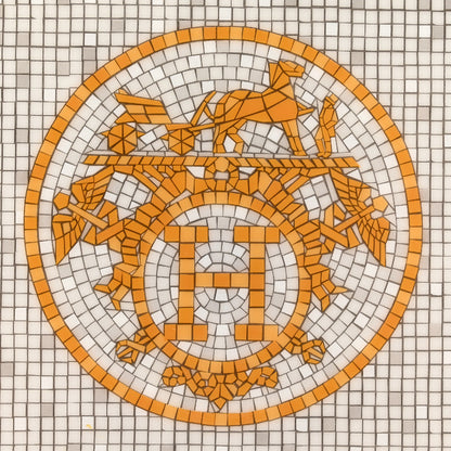 Hermes Porcelain Mosaique au 24 Gold Sushi Plate 5 of 7