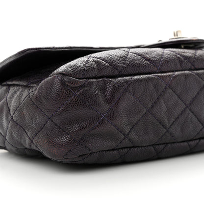 Chanel Caviar Quilted Jumbo Easy Flap Purple 9 of 12