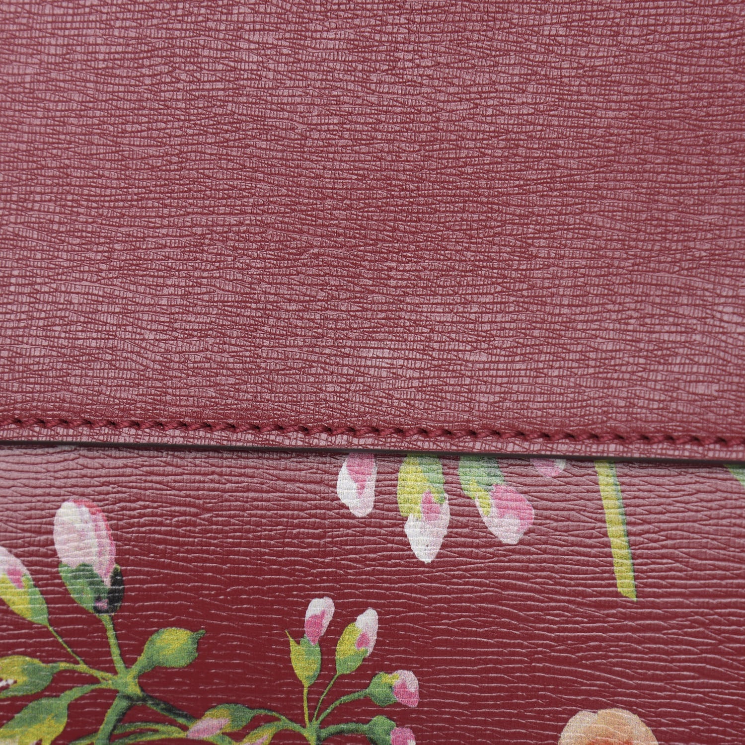Gucci Calfskin Blooms Print Medium Dionysus Shoulder Bag Romantic Cherry Multicolor 12 of 12