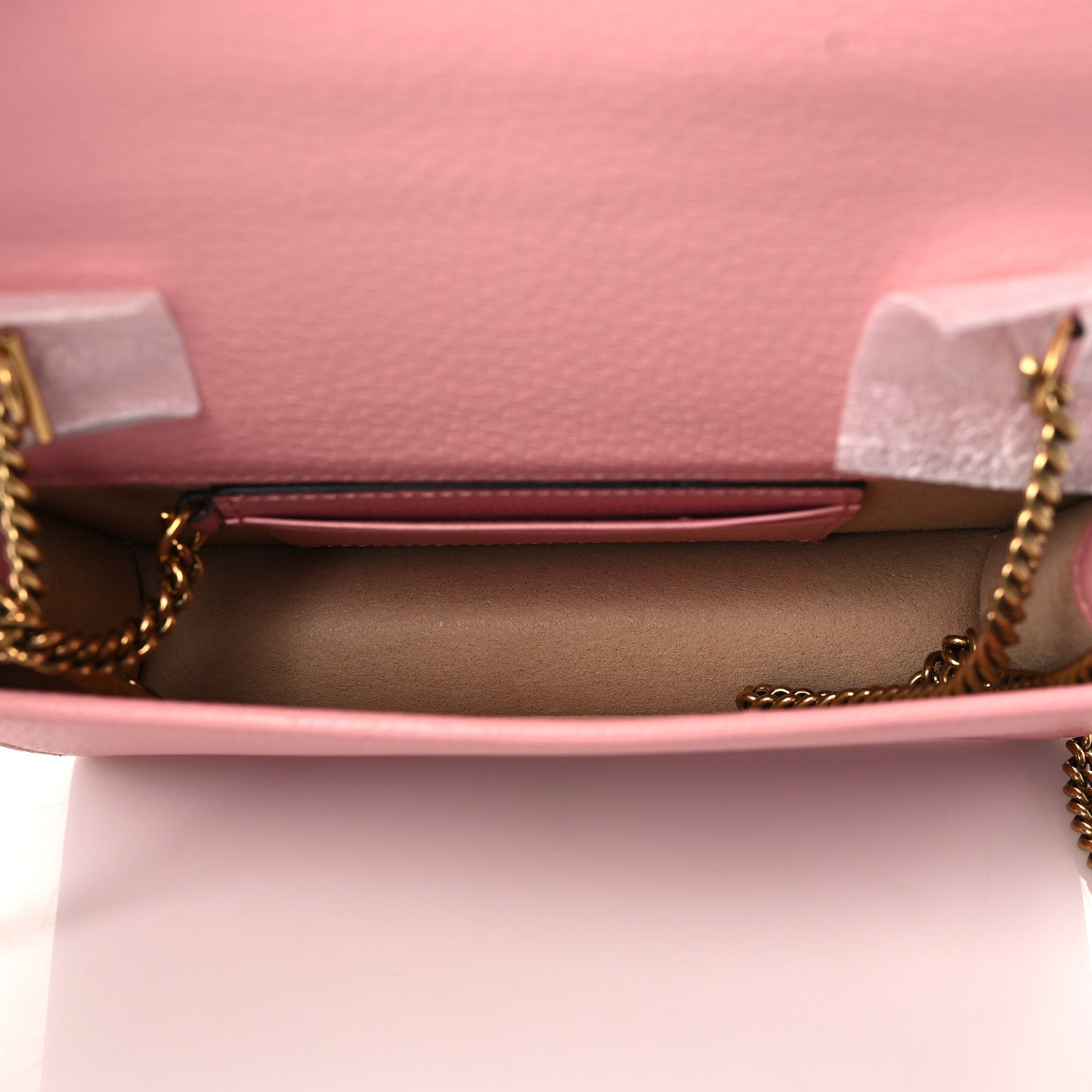 Gucci Textured Dollar Calfskin Mini Diana Chain Bag Wild Rose 4 of 11