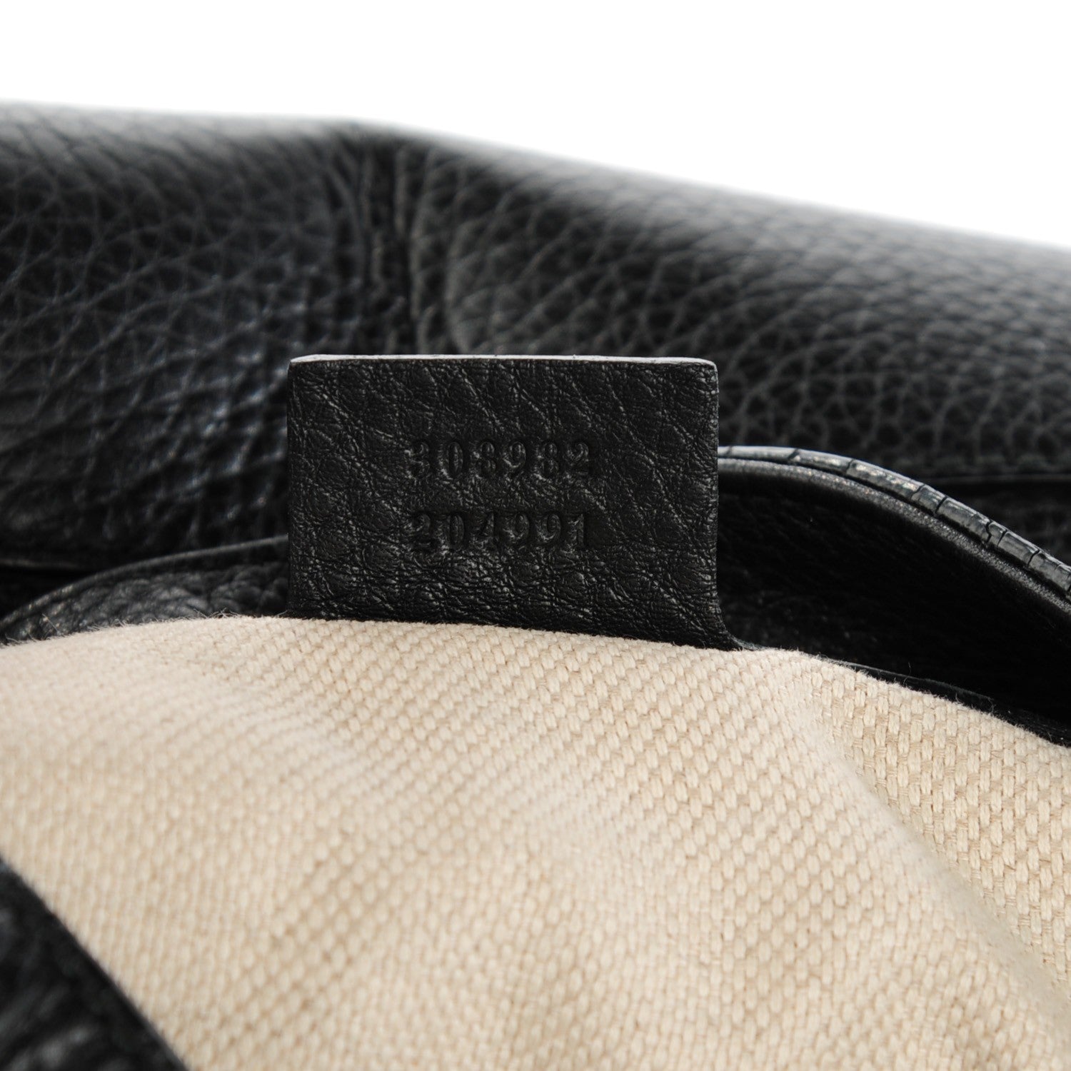 Gucci Pebbled Calfskin Medium Soho Chain Shoulder Bag Black 7 of 7