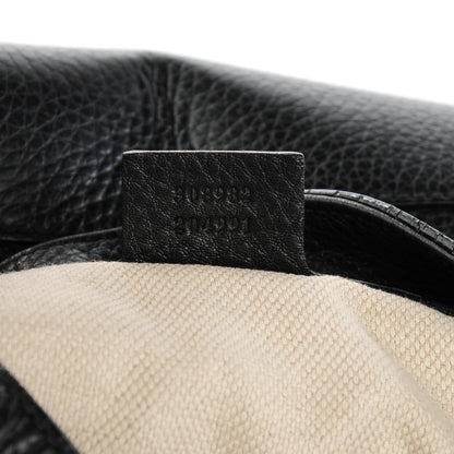 Gucci Pebbled Calfskin Medium Soho Chain Shoulder Bag Black 7 of 7