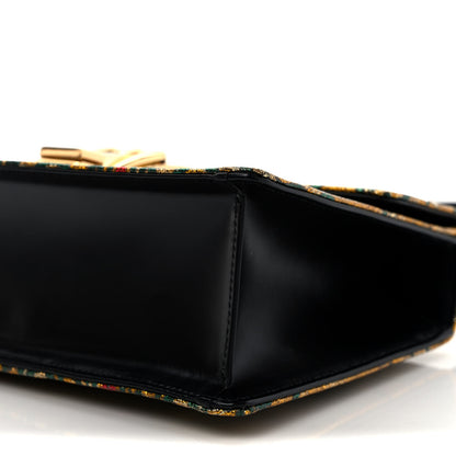 Gucci Iridescent Brocade Small Sylvie Shoulder Bag Gold 9 of 9