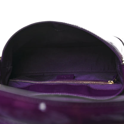 Gucci Patent Horsebit Treasure Flap Purple 4 of 10