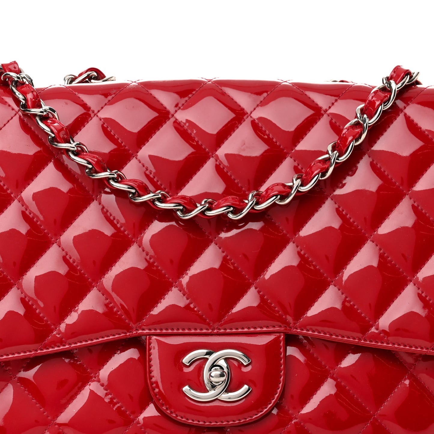 Patent Jumbo Single Flap Red
