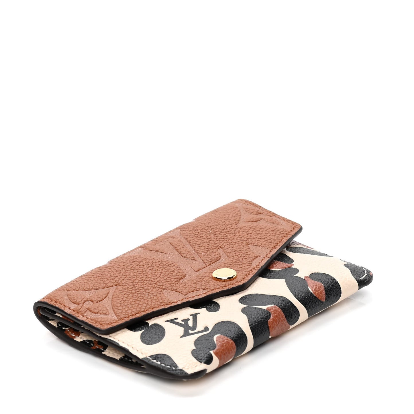 Empreinte Monogram Giant Wild At Heart Key Pouch Caramel