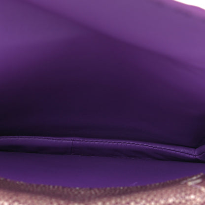 Bottega Veneta Stingray Piano Crisscross Clutch Purple 6 of 15