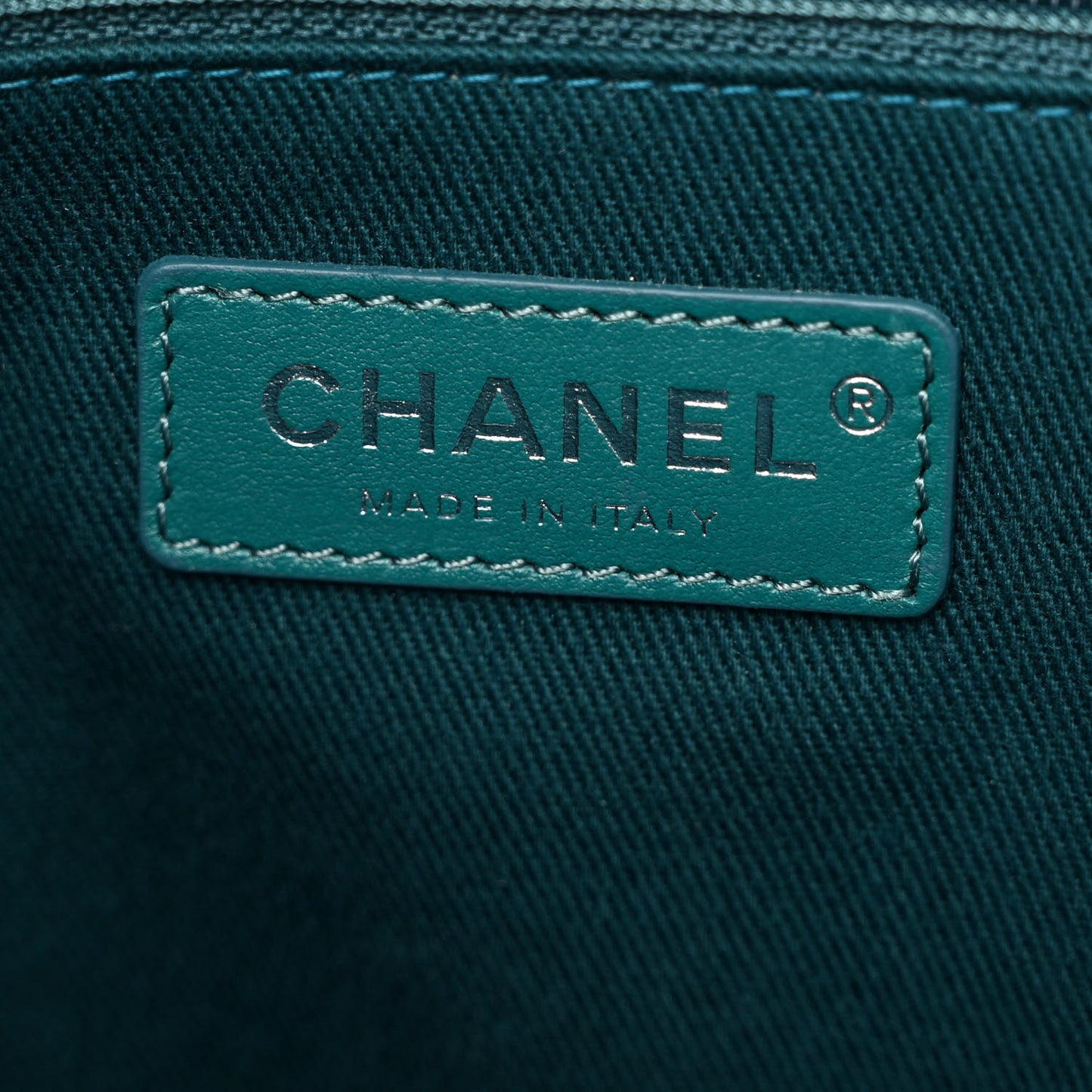 Lurex Boucle Small Deauville Tote Turquoise