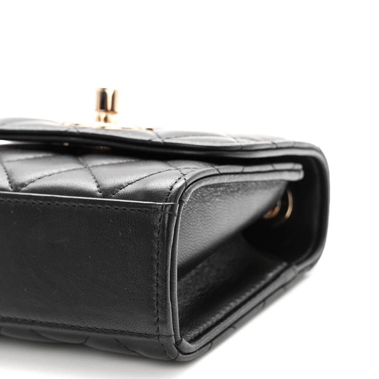Chanel Lambskin Quilted Mini Trendy CC Clutch With Chain Black 9 of 9