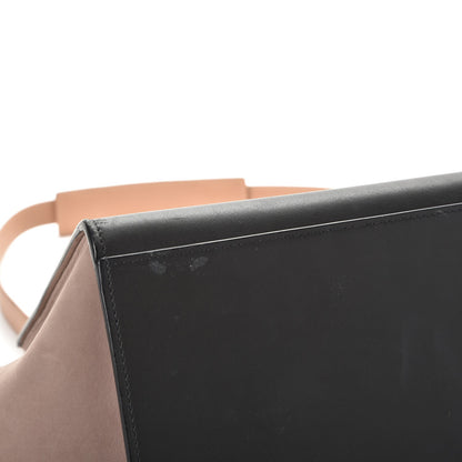 Celine Smooth Calfskin Nubuck Small Tri-Color Trapeze Nude 6 of 13