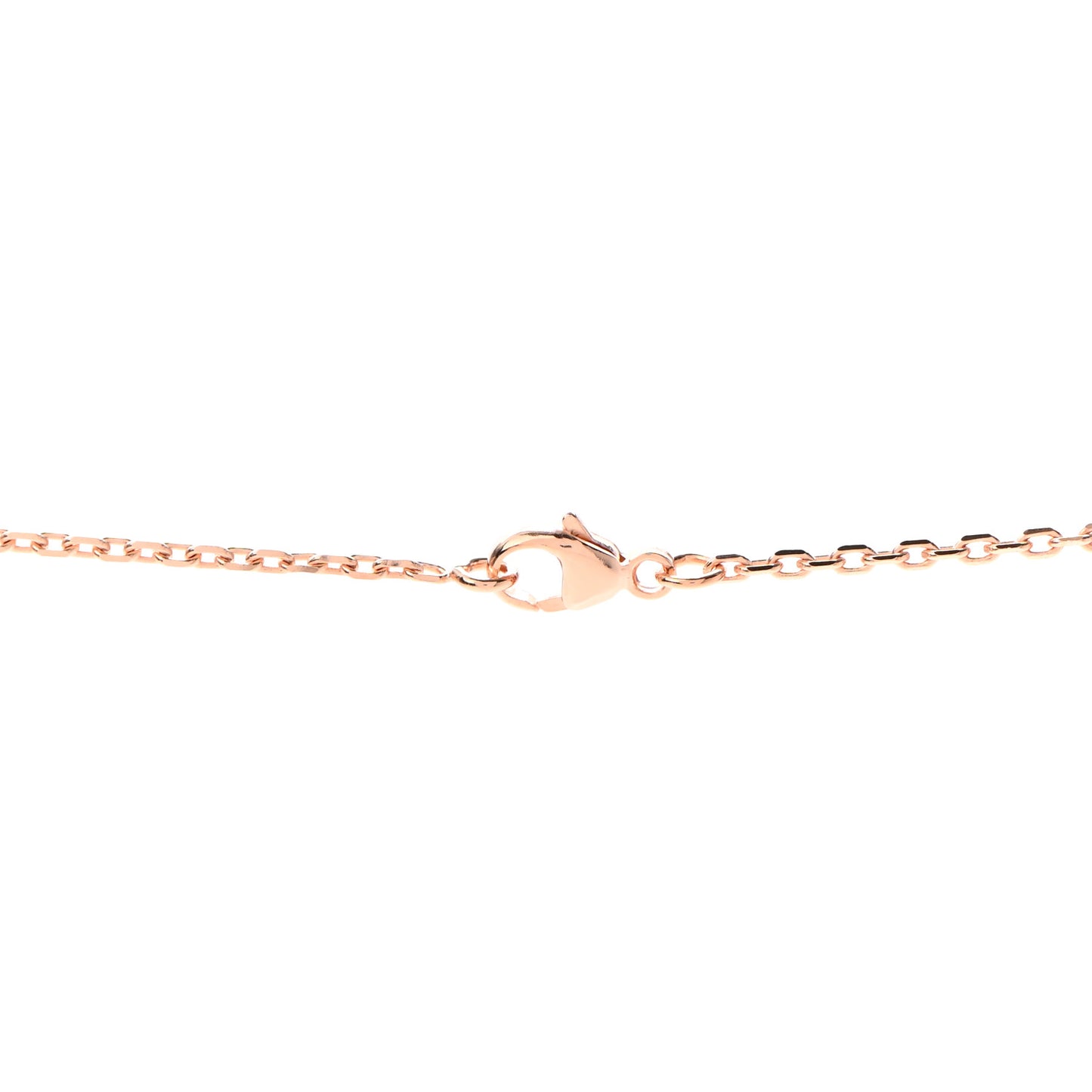 Lacquered Rose Gold Pop H Pendant Necklace Rose Dragee