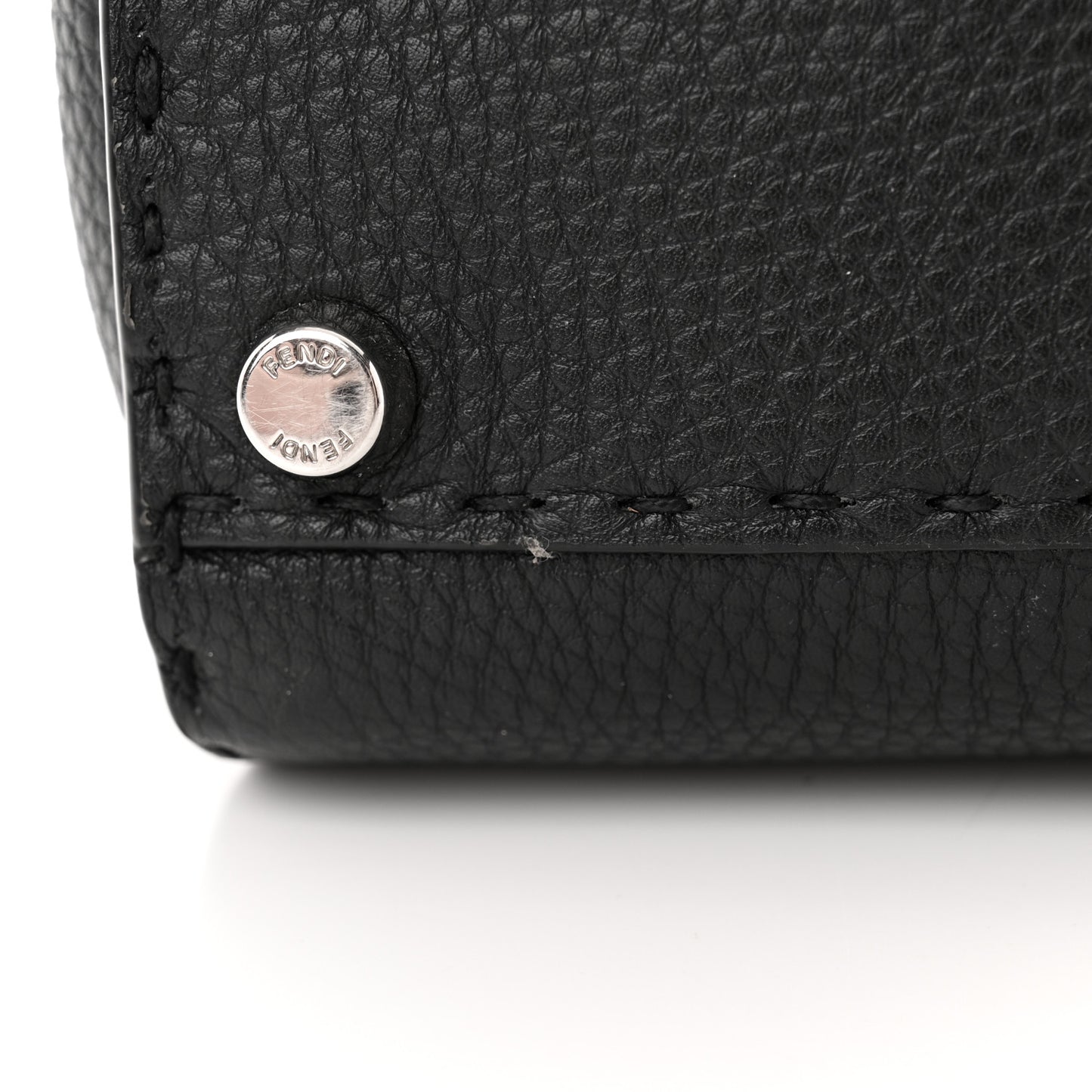 Cuoio Romano Selleria Bi-Color Mini Peekaboo Iconic Satchel Black Mou