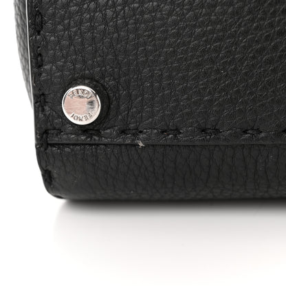 Fendi Cuoio Romano Selleria Bi-Color Mini Peekaboo Iconic Satchel Black Mou 16 of 17