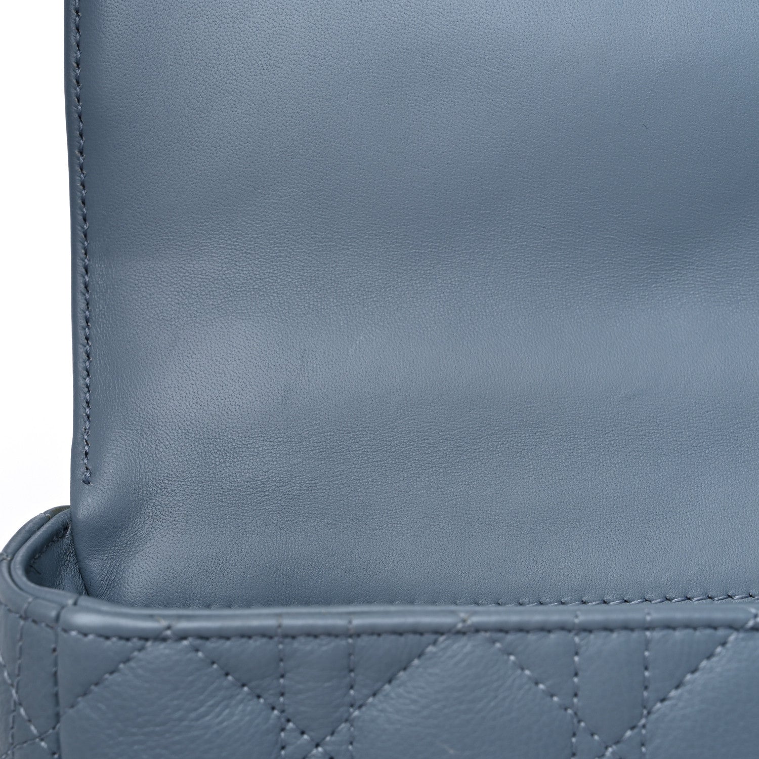 Christian Dior Calfskin Cannage Small Caro Bag Cloud Blue 12 of 12