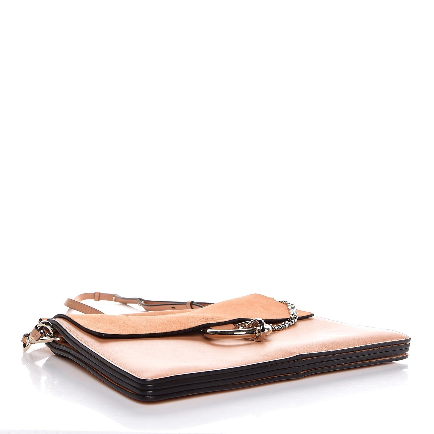 Suede Medium Faye Shoulder Bag Blushy Pink