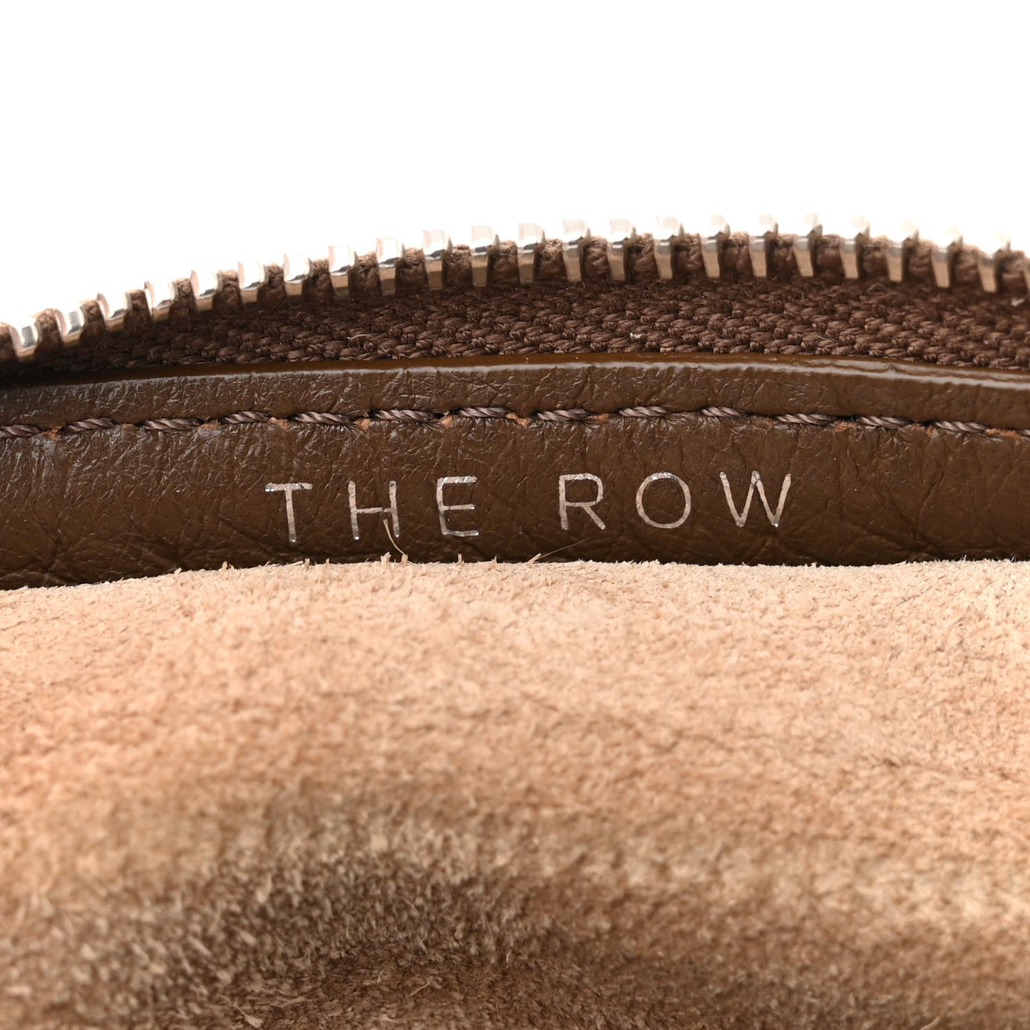 Grained Calfskin Small Slouchy Banana Bag Muschio