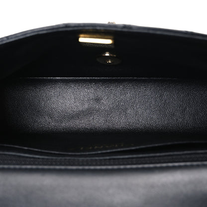 Chanel Lambskin Quilted Mini Rectangular Flap Black 5 of 10