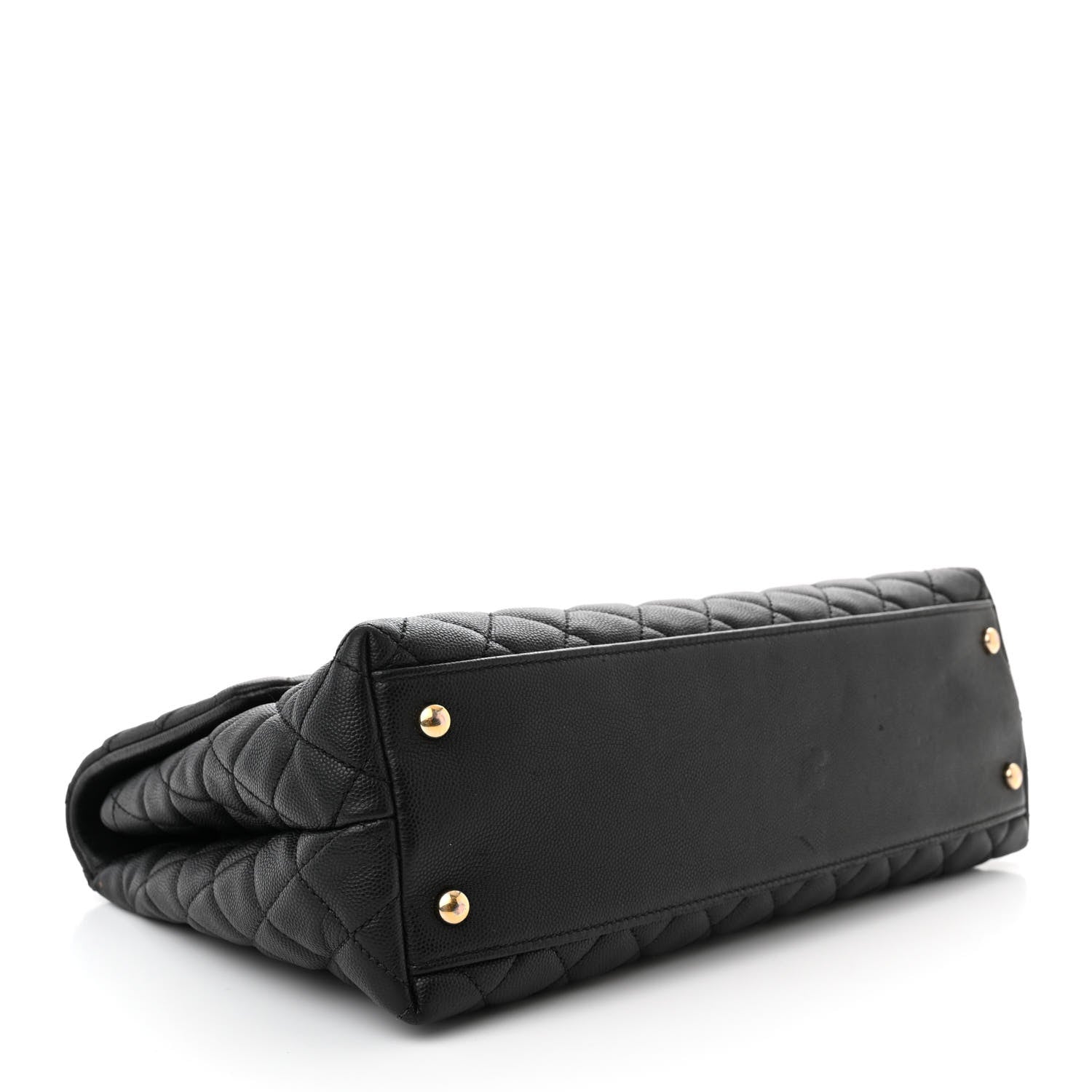 Chanel Caviar Quilted Medium Coco Handle Flap Black 4 of 13