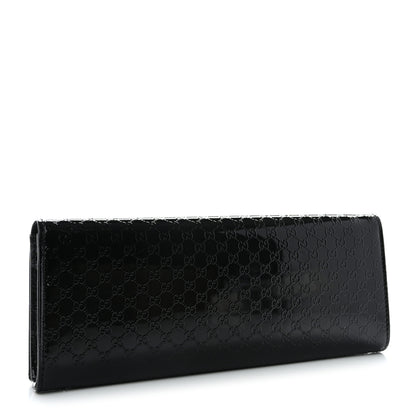 Gucci Patent Microguccissima Small Broadway Clutch Black 3 of 9