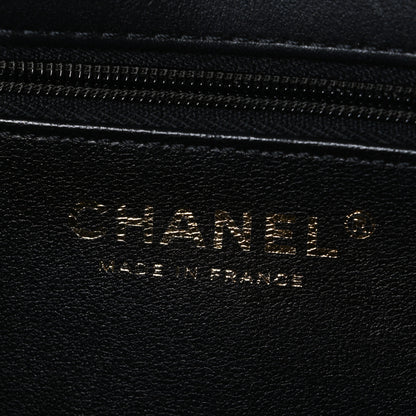Chanel Lambskin Calfskin Mini Chocolate Bar Flap Bag Black 6 of 10