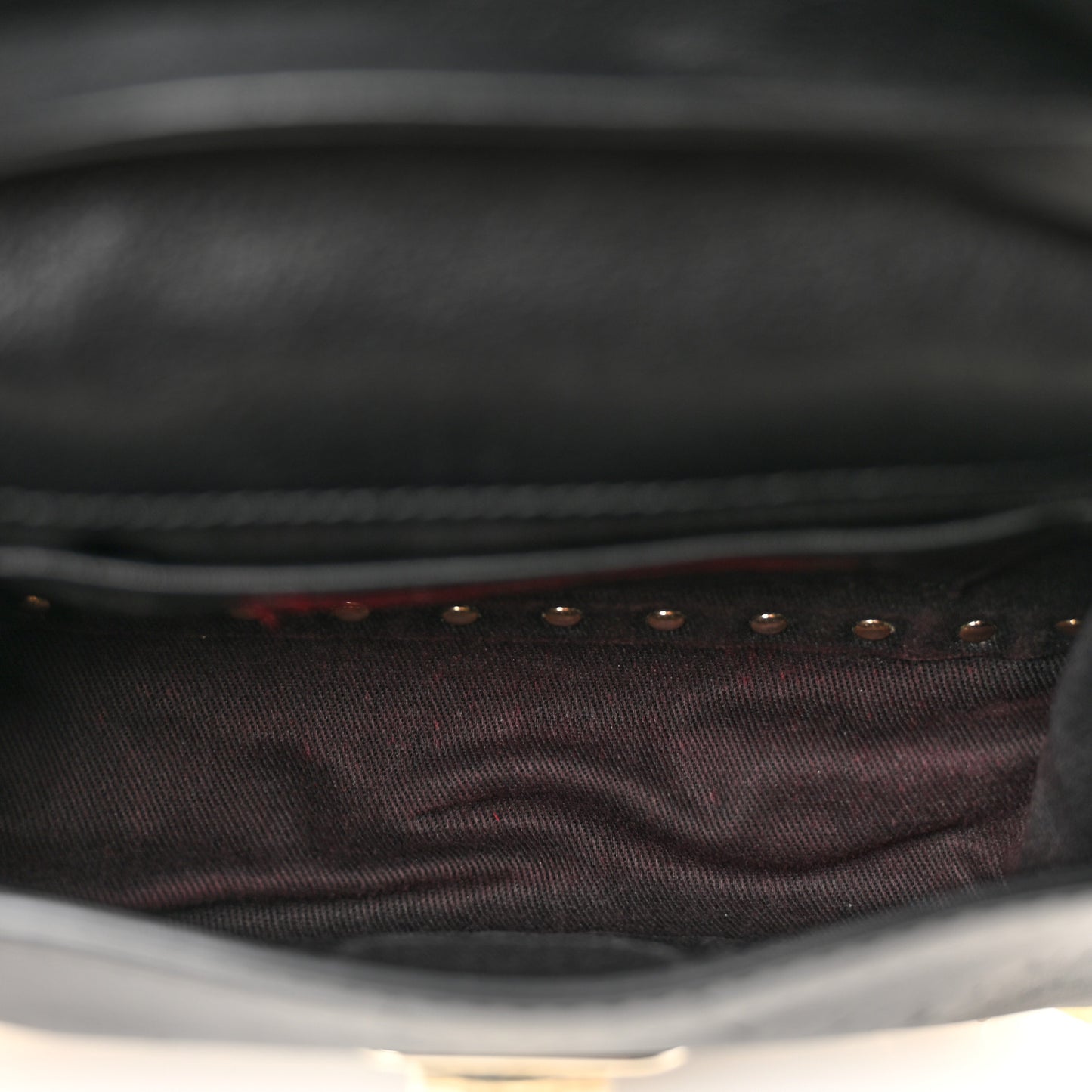 Vitello Mini Rockstud Flap Saddle Crossbody Bag Black
