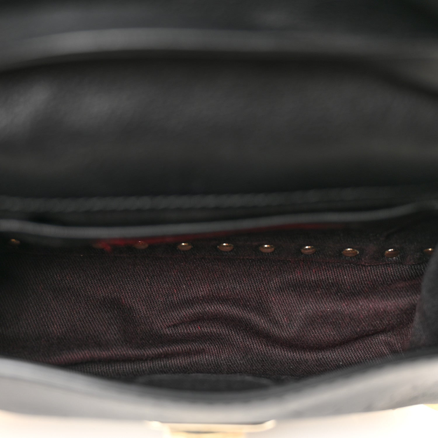 Valentino Garavani Vitello Mini Rockstud Flap Saddle Crossbody Bag Black 5 of 11