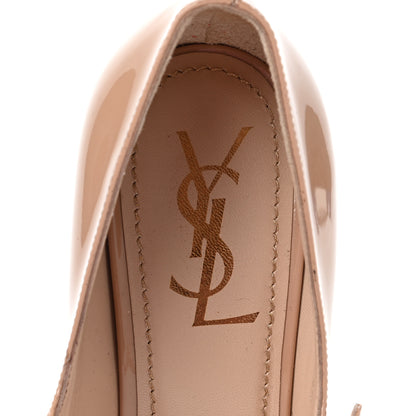 Saint Laurent Patent Lauren 100 Pumps 39 Nude 8 of 11